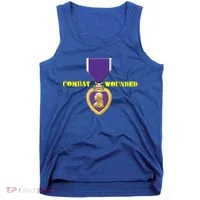 Purple Heart Combat Veteran Cool Gift Tank Top thumb 0