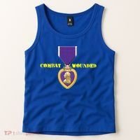 Purple Heart Combat Veteran Cool Gift Tank Top thumb 2