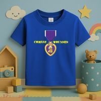 Purple Heart Combat Veteran Cool Gift Toddler T-Shirt thumb 3