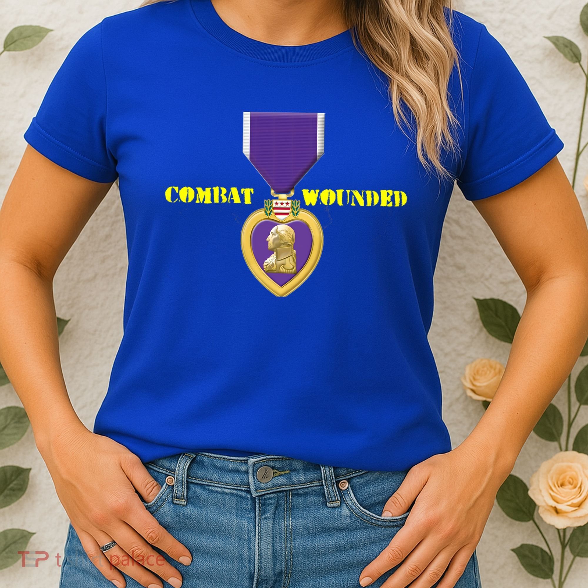 Purple Heart Combat Veteran Cool Gift Women's T-Shirt