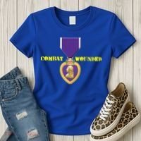 Purple Heart Combat Veteran Cool Gift Women's T-Shirt thumb 3