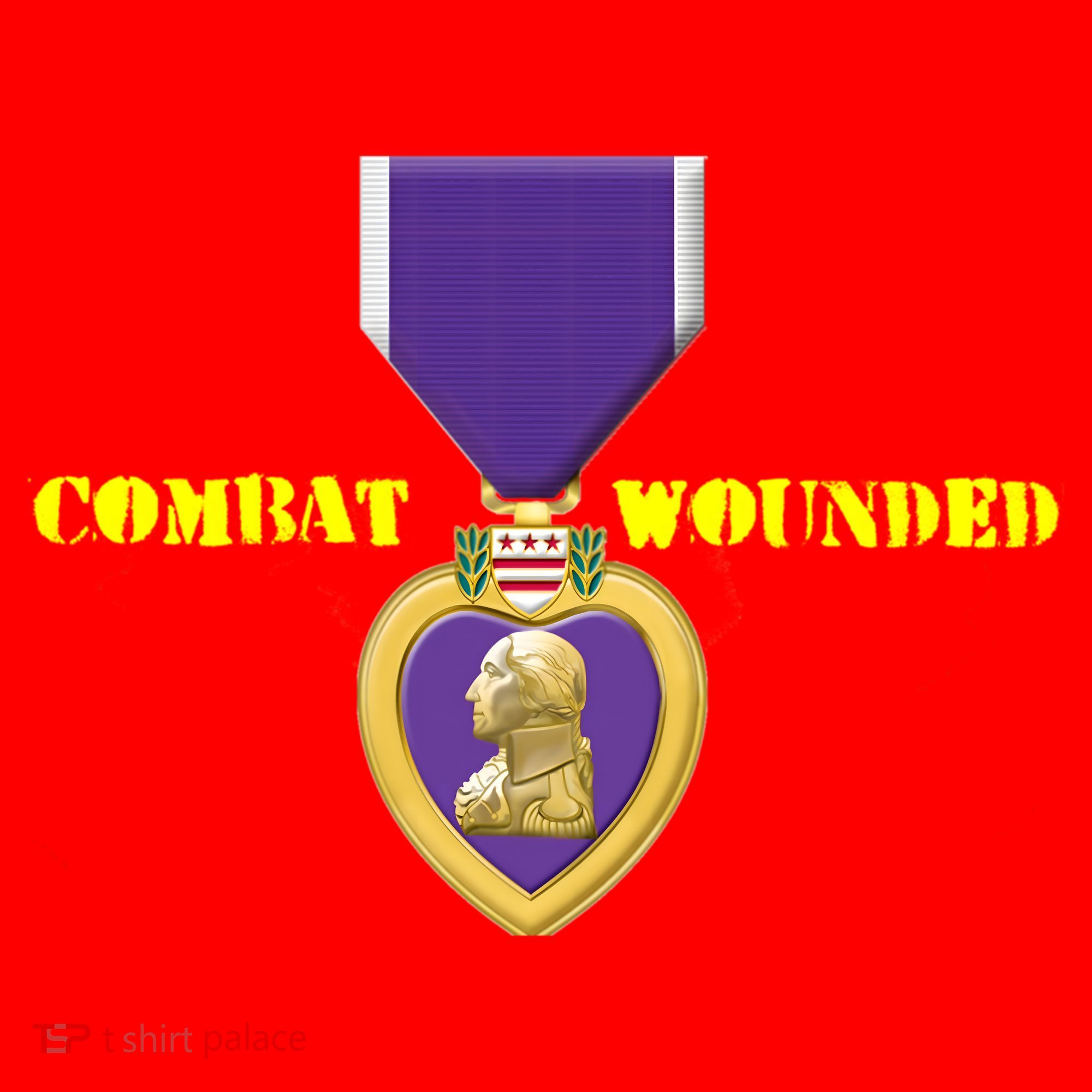 Purple Heart Combat Veteran Cool Gift Santa Hat