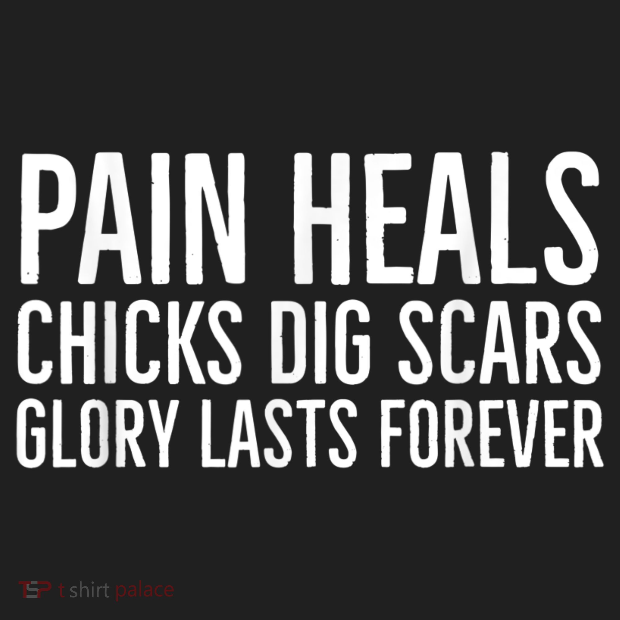 Pain Heals Chicks Dig Scars Glory Lasts Forever Beanie