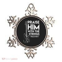 Praise Him Christian Worship Bass Guitar Player Ornament thumb 0