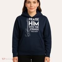 Praise Him Christian Worship Bass Guitar Player Hoodie thumb 5