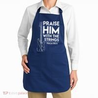Praise Him Christian Worship Bass Guitar Player Apron thumb 2