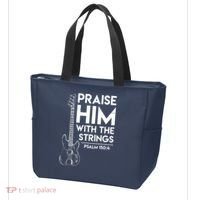 Praise Him Christian Worship Bass Guitar Player Tote Bag thumb 3