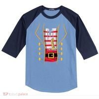 Pirate Halloween Costume Raglan Baseball Sleeve Shirt thumb 0