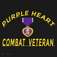 Purple Heart Combat Veteran Doggie Tank thumb 4