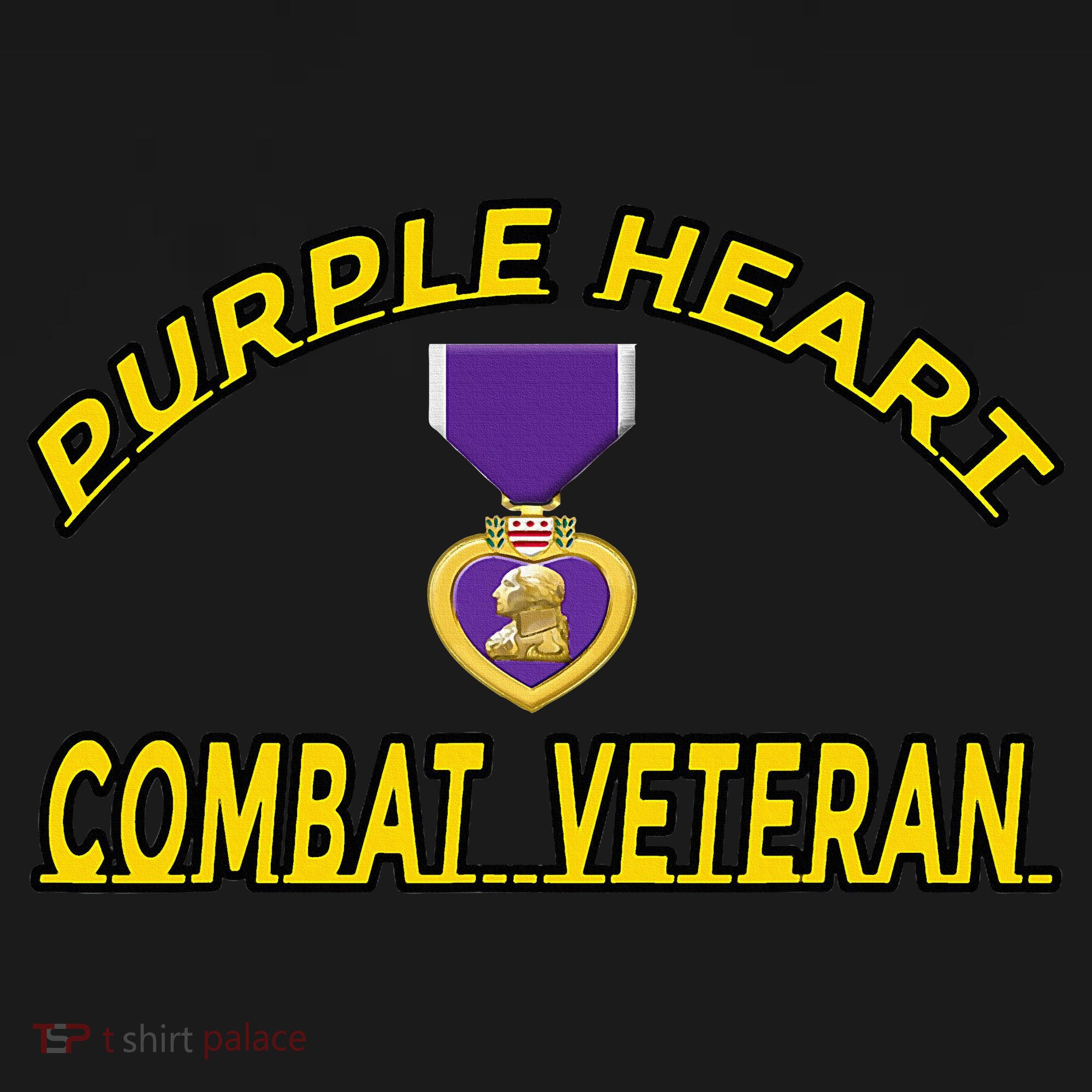 Purple Heart Combat Veteran USA-Made Doggie Bandana