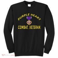Purple Heart Combat Veteran Sweatshirt thumb 0