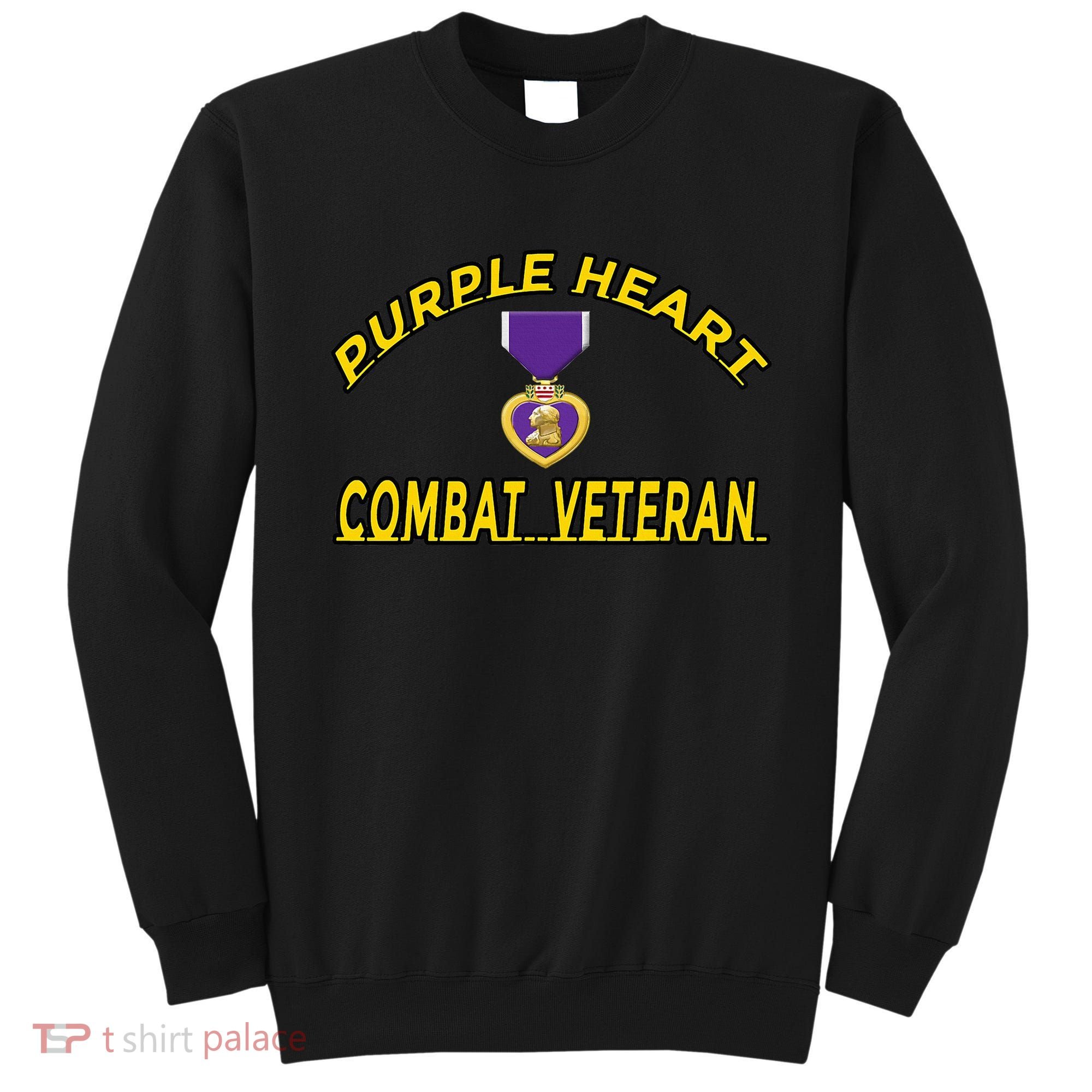 Purple Heart Combat Veteran Sweatshirt