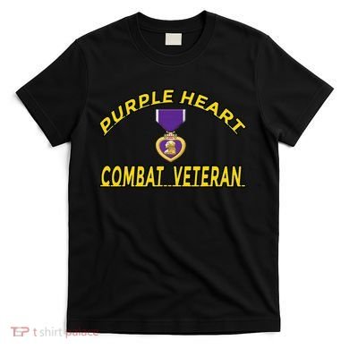 Purple Heart Combat Veteran T-Shirt