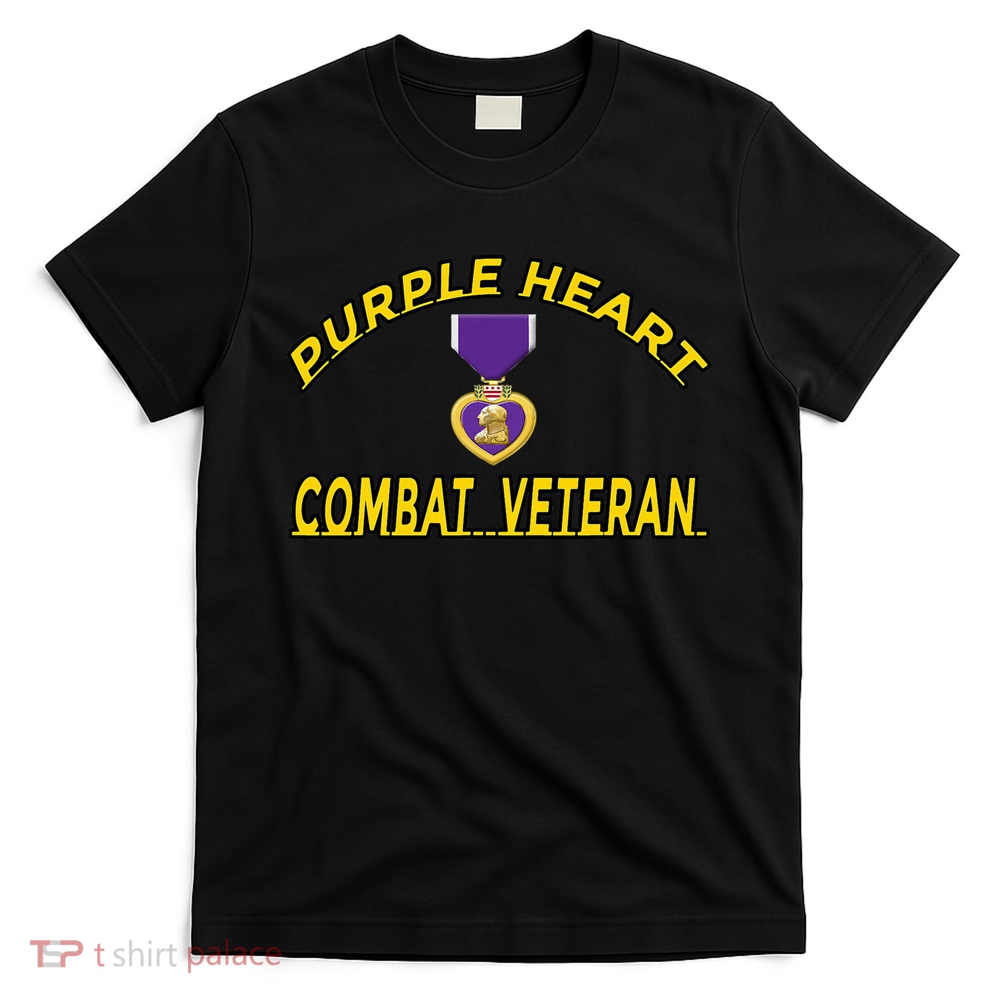 Purple Heart Combat Veteran T-Shirt