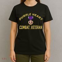Purple Heart Combat Veteran T-Shirt thumb 4