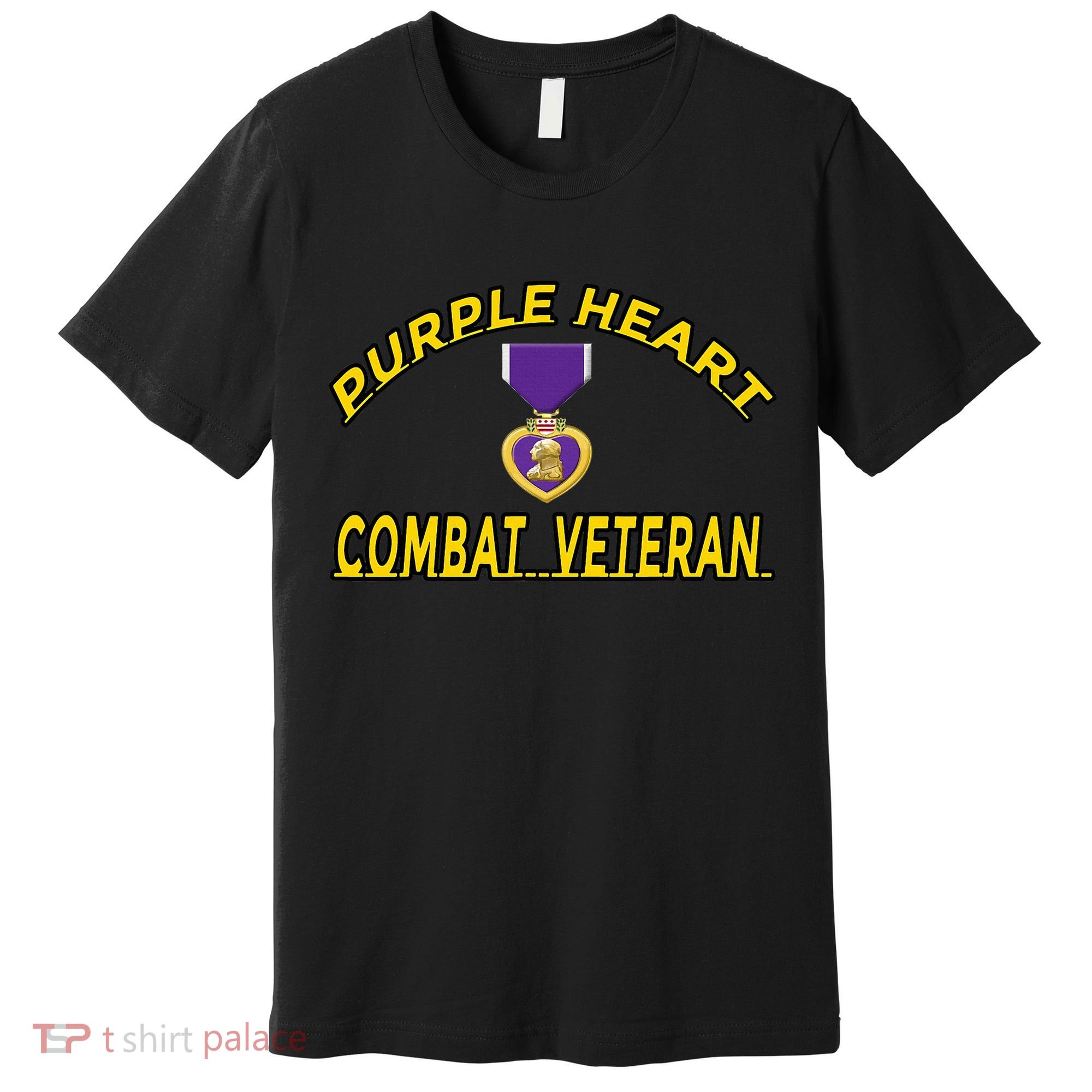 Purple Heart Combat Veteran Premium T-Shirt