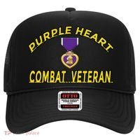 Purple Heart Combat Veteran Hat thumb 0