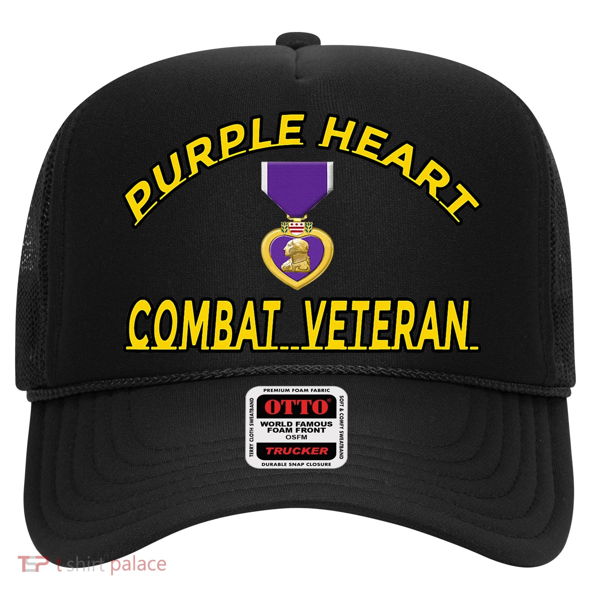 Purple Heart Combat Veteran Hat