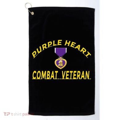 Purple Heart Combat Veteran Golf Towel