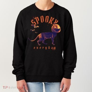 Pumpkin Head Cat Women's Sweatshirt