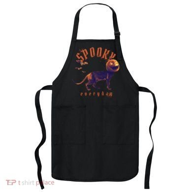 Pumpkin Head Cat Apron
