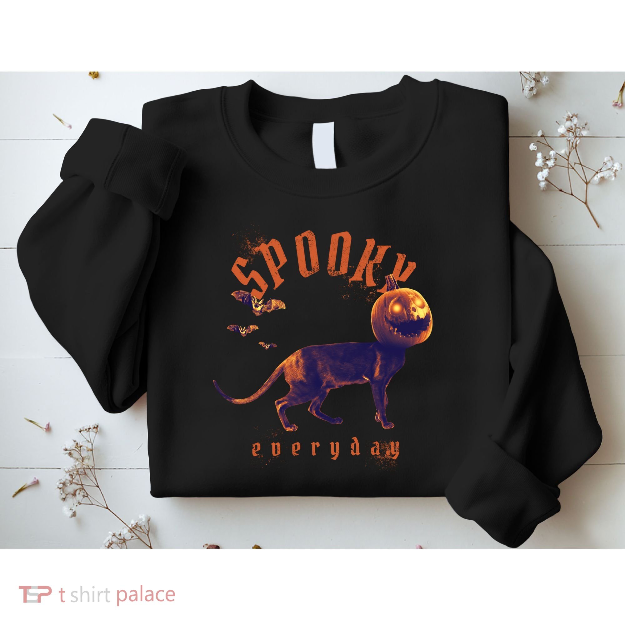Pumpkin Head Cat Sweatshirt