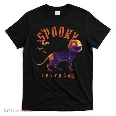 Pumpkin Head Cat T-Shirt