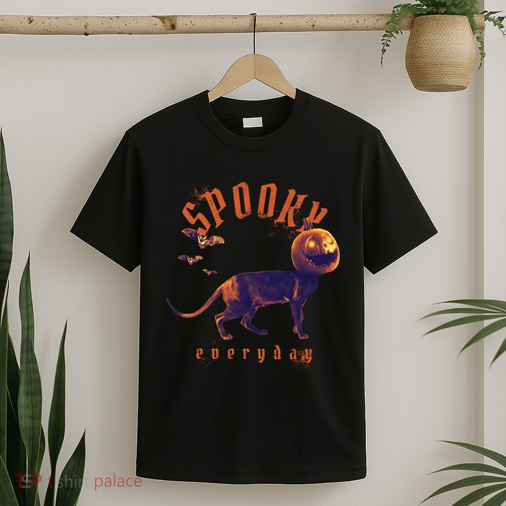 Pumpkin Head Cat T-Shirt