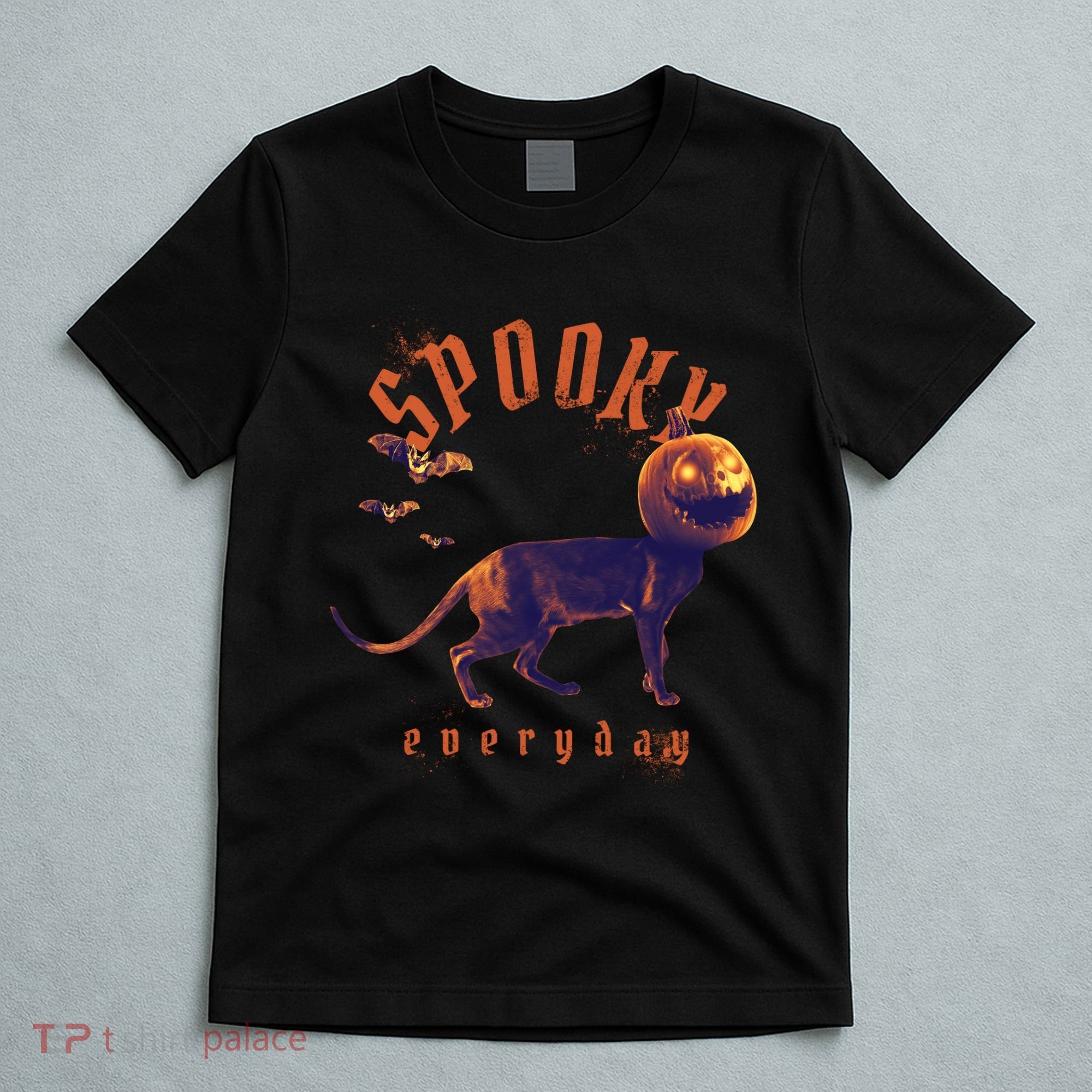 Pumpkin Head Cat T-Shirt