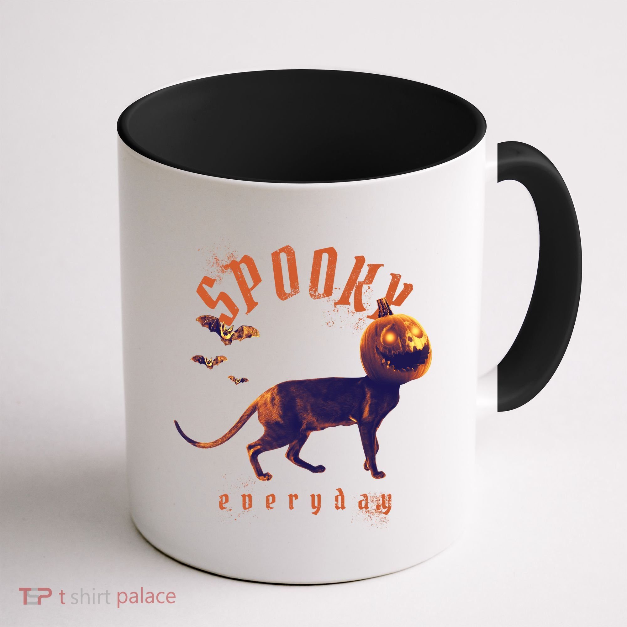 Pumpkin Head Cat Coffee Mug