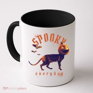 Pumpkin Head Cat Coffee Mug