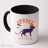 Pumpkin Head Cat Coffee Mug thumb 0