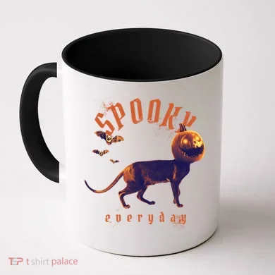 Pumpkin Head Cat Coffee Mug