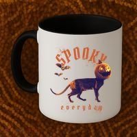 Pumpkin Head Cat Coffee Mug thumb 2