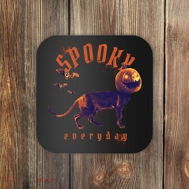 Pumpkin Head Cat Coaster