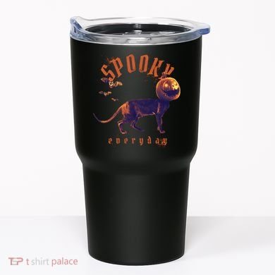 Pumpkin Head Cat Tumbler