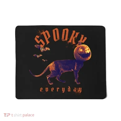 Pumpkin Head Cat Mousepad