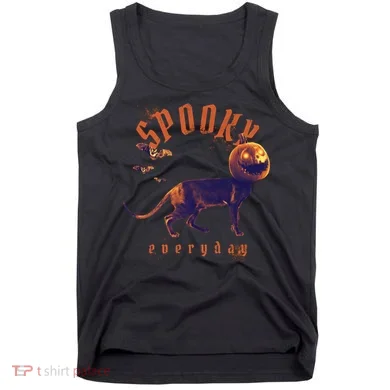 Pumpkin Head Cat Tank Top