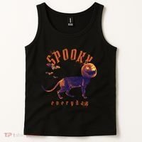 Pumpkin Head Cat Tank Top thumb 2