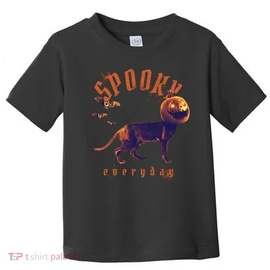 Pumpkin Head Cat Toddler T-Shirt