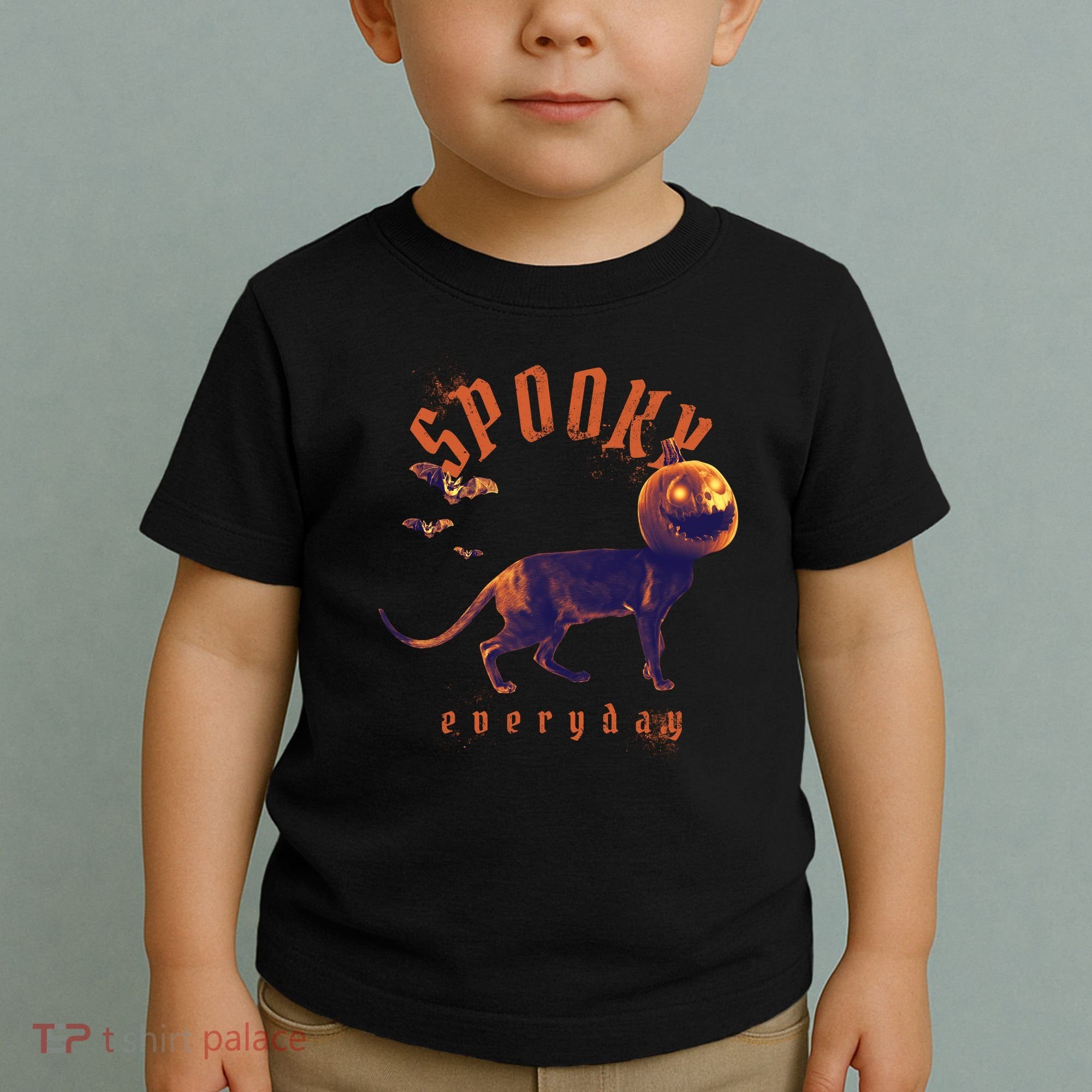Pumpkin Head Cat Toddler T-Shirt