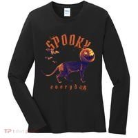 Pumpkin Head Cat Women's Long Sleeve Shirt thumb 0