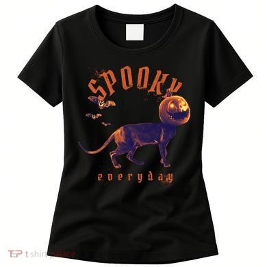 Pumpkin Head Cat Women's T-Shirt