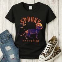 Pumpkin Head Cat Women's T-Shirt thumb 3