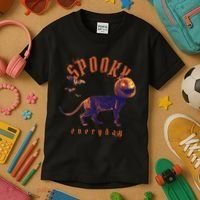 Pumpkin Head Cat Kids T-Shirt thumb 3