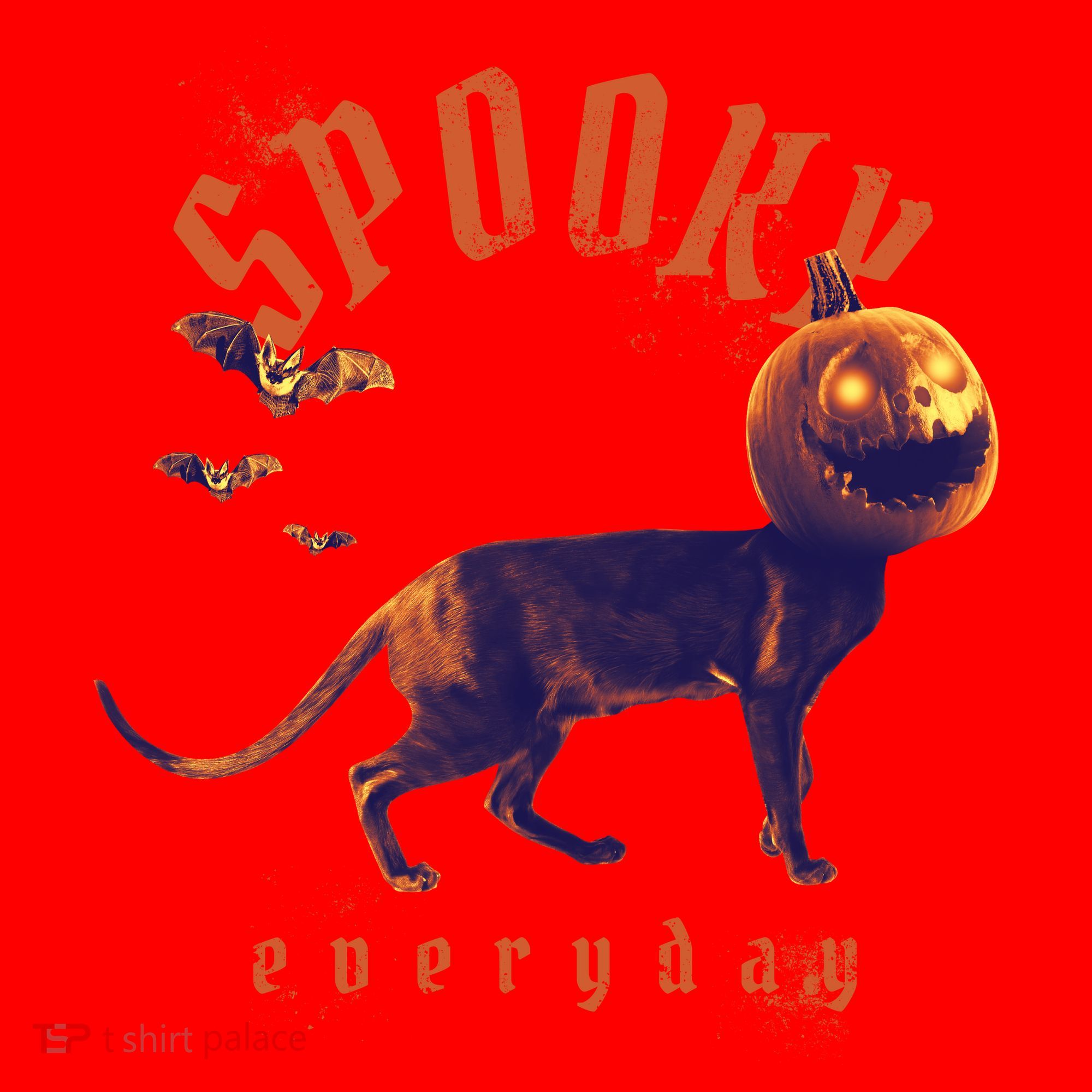 Pumpkin Head Cat Santa Hat