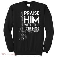 Praise Him Christian Worship Bass Guitar Player Sweatshirt thumb 0