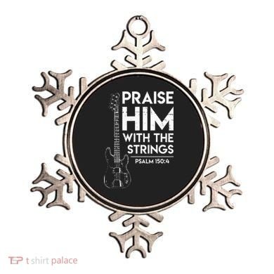 Praise Him Christian Worship Bass Guitar Player Ornament