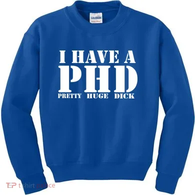 PHD Pretty Huge Dick Kids Sweatshirt