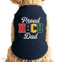 Proud Hbcu Dad Black College And University FatherS Day Doggie Tank thumb 0